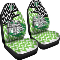 Nigeria Car Seat Covers Home The Super Eagles Set Of Two RLT8 - Wonder Print Shop