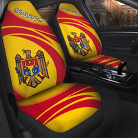 Moldova Coat Of Arms Car Seat Cover CricketW RLT13 - Wonder Print Shop