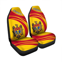 Moldova Coat Of Arms Car Seat Cover CricketW RLT13 - Wonder Print Shop