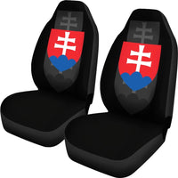 Slovakia Car Seat Covers Set of Two RLT13 - Wonder Print Shop