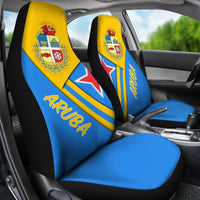 Aruba Car Seat Covers - Aruba Coat Of Arms RLT7 - Wonder Print Shop