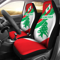 Lebanon Personalised car_seat_cover - Lebanon Flag Polygon Style24 RLT6 - Wonder Print Shop