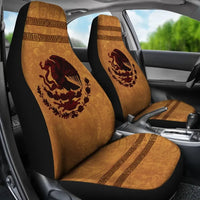 Mexico Car Seat Covers, Maya Coat Of Arms Vintage RLT13 - Wonder Print Shop