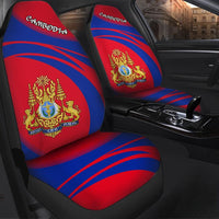 Cambodia Coat Of Arms Car Seat Cover Cricket RLT7 - Wonder Print Shop