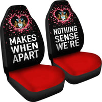 Guyana Car Seat Covers Couple Valentine Nothing Make Sense (Set of Two) RLT8 - Wonder Print Shop