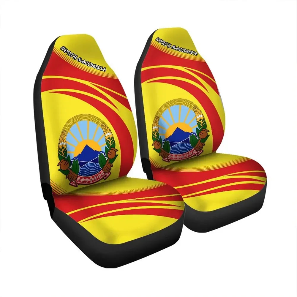 north-macedonia-coat-of-arms-car-seat-cover-cricket
