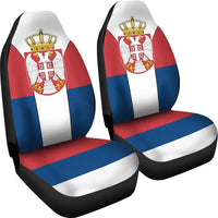 Serbia Flag Car Seat RLT7 - Wonder Print Shop
