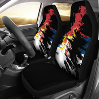 Kingdom Serbia Flag Painting Car Seat Cover RLT7 - Wonder Print Shop
