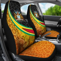 Guyana Car Seat Covers - Guyana Coat of Arms and Jaguar Patterns RLT8 - Wonder Print Shop