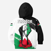 Palestine Freedom Hoodie Kid Flag and Map RLT13 - Wonder Print Shop