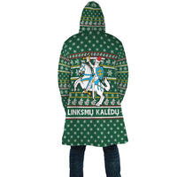 Lithuania Christmas sherpahoodie - Green RLT6 - Wonder Print Shop