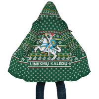 Lithuania Christmas sherpahoodie - Green RLT6 - Wonder Print Shop