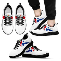 Panama Men's / Women's Black and White Sneakers RLT13 - Wonder Print Shop