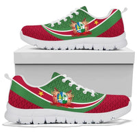 Suriname Sneakers Suriname Coat Of Arms and Flag Color RLT7 - Wonder Print Shop