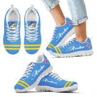 Aruba Sneakers - Aruban Shoes Flag And Coat Of Arms Kid RLT7 - Wonder Print Shop