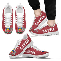 Latvia Flag Sneakers - Coat Of Arms RLT6 - Wonder Print Shop