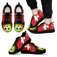 Switzerland Flag Football Sneakers RLT13 - Wonder Print Shop