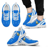 Honduras Flag Sneakers - Line Style RLT8 - Wonder Print Shop