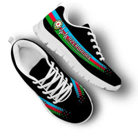 Azerbaijan Heartbeat Sneakers - Black Color RLT8 - Wonder Print Shop