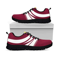 Qatar Coat Of Arms Sneakers Cricket RLT12 - Wonder Print Shop