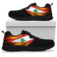 Lebanon Sneakers - Fire Wings and Flag8 RLT6 - Wonder Print Shop