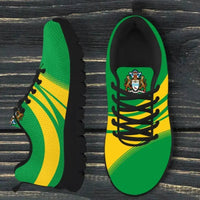 Guyana Coat of Arms Sneakers Cricket RLT8 - Wonder Print Shop