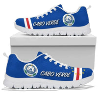 Cabo Verde Sneakers - Cabo Verde Flag And Coat Of Arms RLT7 - Wonder Print Shop