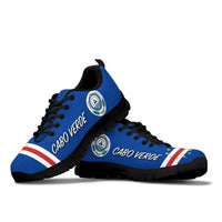 Cabo Verde Sneakers - Cabo Verde Flag And Coat Of Arms RLT7 - Wonder Print Shop