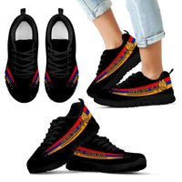 Armenia Heartbeat Sneakers - Black Color RLT8 - Wonder Print Shop