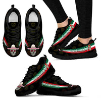 Mexico Day Of The Dead Heartbeat Sneakers RLT13 - Wonder Print Shop