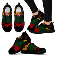Lithuania Running Shoes Coat Of Arms Flag Painting Style RLT6 - Wonder Print Shop