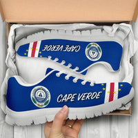 Cape Verde Sneakers - Flag With Coat Of Arm RLT7 - Wonder Print Shop