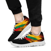 Lithuania Sneakers - Fire Wings and Flag RLT6 - Wonder Print Shop