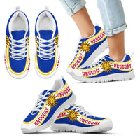 Uruguay Coat Of Arms Sneakers Line Style RLT6 - Wonder Print Shop