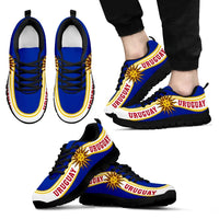 Uruguay Coat Of Arms Sneakers Line Style RLT6 - Wonder Print Shop