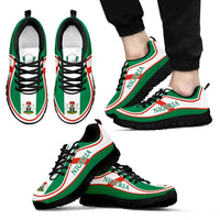 Nigeria Flag Color Sneakers RLT8 - Wonder Print Shop