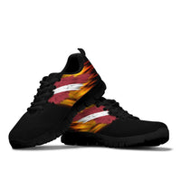Latvia Sneakers - Fire Wings and Flag8 RLT6 - Wonder Print Shop