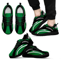 Nigeria Flag Sneakers Camber Style RLT8 - Wonder Print Shop