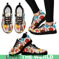 Switzerland Icons Pattern Sneakers RLT13 - Wonder Print Shop