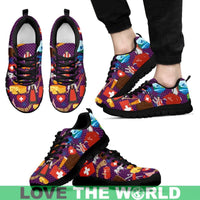 Switzerland Icons Pattern Sneakers RLT13 - Wonder Print Shop