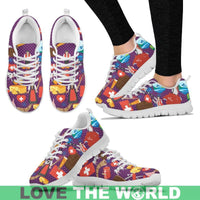Switzerland Icons Pattern Sneakers RLT13 - Wonder Print Shop