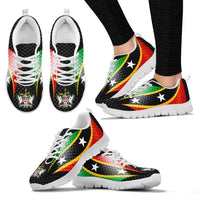 Saint Kitts and Nevis Sneakers Saint Kitts and Nevis Flag Ver 01 RLT6 - Wonder Print Shop