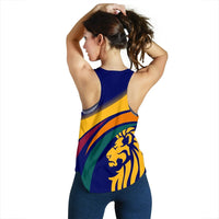 Wonder Print Shop Sri Lanka Lion Coat Of Arms Women's Racerback Tank RLT7 - Wonder Print Shop
