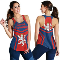 Czech Republic Coat Ofrms Women Racerback Tank My Style RLT13 - Wonder Print Shop