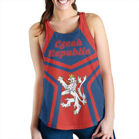 Czech Republic Coat Ofrms Women Racerback Tank My Style RLT13 - Wonder Print Shop