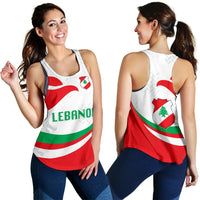 Lebanon Women Racerback Tank Proud Version RLT6 - Wonder Print Shop