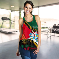Lithuania Women Racerback Tank Fall In The Wave RLT6 - Wonder Print Shop