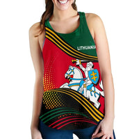 Lithuania Women Racerback Tank Fall In The Wave RLT6 - Wonder Print Shop