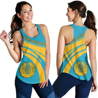 Kazakhstan Coat Of Arms Women Tanktop Cricket RLT8 - Wonder Print Shop