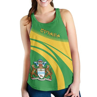Guyana Coat of Arms Women Tanktop Cricket RLT8 - Wonder Print Shop